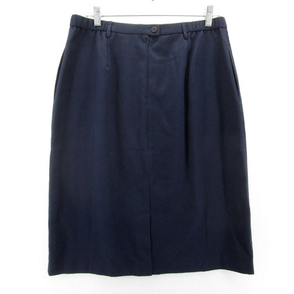 VINTAGE Orvis Skirt 14P Petites A-Line Midi Slit Cottage Peasant - Picture 5 of 7